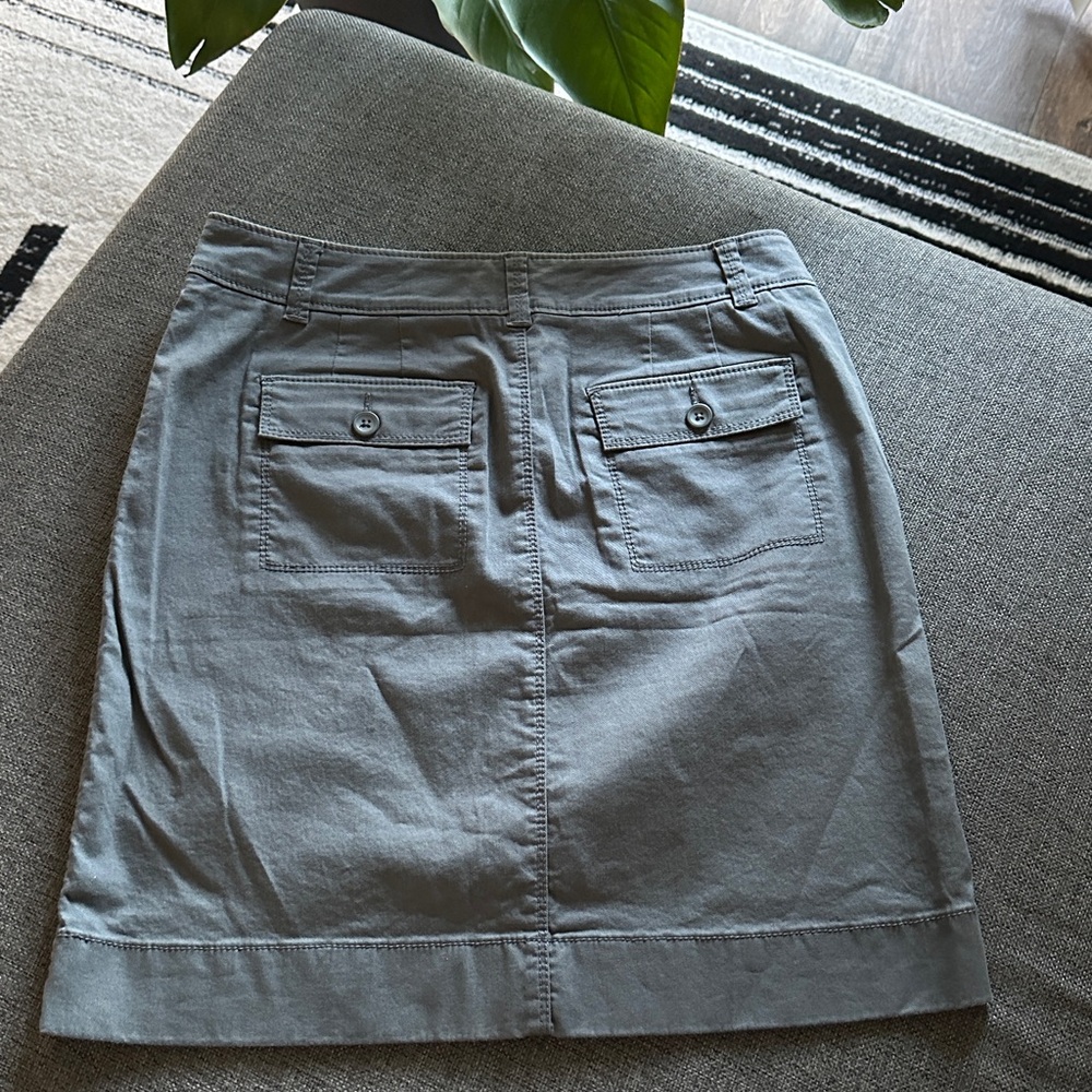 NEW Loft Gray/Tan Women's Straight Skirt - Picture 6 of 10